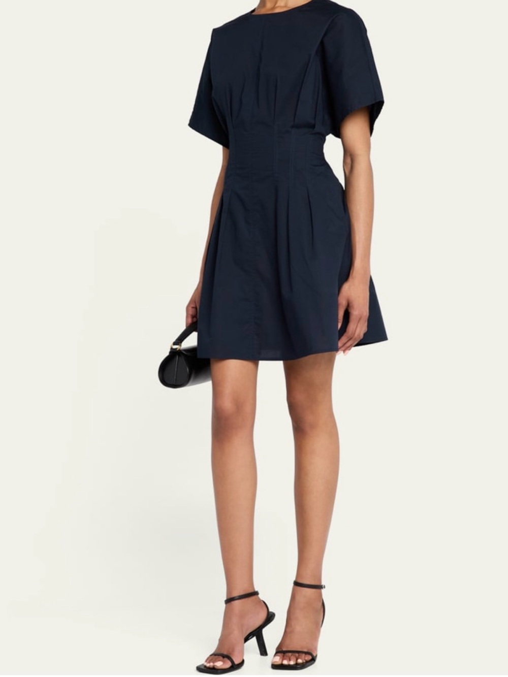 rag & bone Navy Short-Sleeve Popplin dress